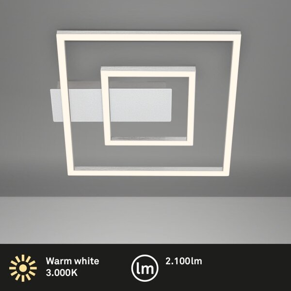 Briloner - LED плафон FRAME LED/22W/230V 3000K 30x32 cm матов хром