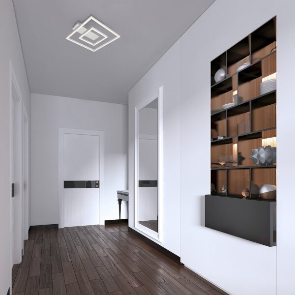 Briloner - LED плафон FRAME LED/22W/230V 3000K 30x32 cm матов хром
