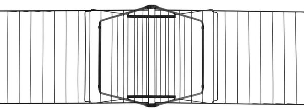 Сушилник за дрехи Brabantia Hangon 1004168, 25 м, 8 закачалки, Регулируем, Заключване за деца, Черен