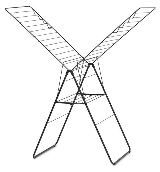Сушилник за дрехи Brabantia Hangon 1004168, 25 м, 8 закачалки, Регулируем, Заключване за деца, Черен