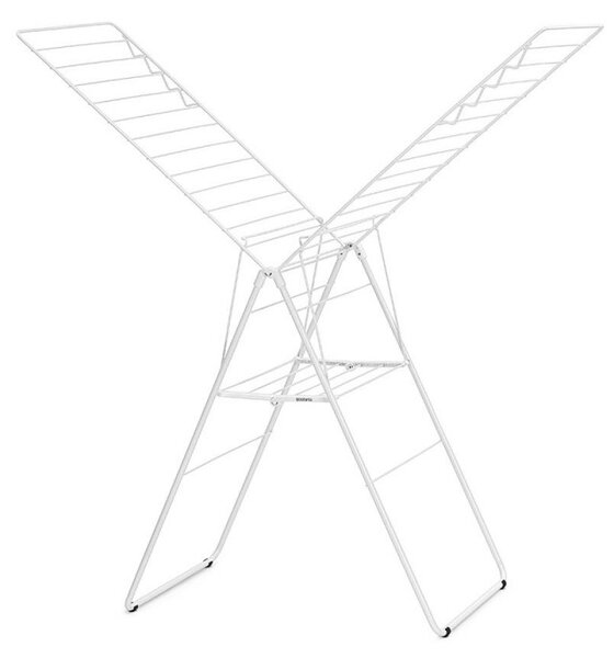 Сушилник за дрехи Brabantia Hangon 1004167, 25 м, 8 закачалки, Регулируем, Заключване за деца, Бял
