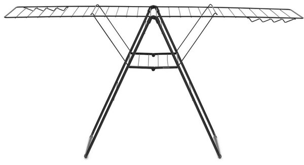 Сушилник за дрехи Brabantia Hangon 1004168, 25 м, 8 закачалки, Регулируем, Заключване за деца, Черен