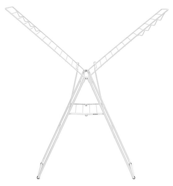 Сушилник за дрехи Brabantia Hangon 1004167, 25 м, 8 закачалки, Регулируем, Заключване за деца, Бял