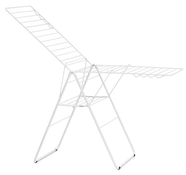 Сушилник за дрехи Brabantia Hangon 1004167, 25 м, 8 закачалки, Регулируем, Заключване за деца, Бял
