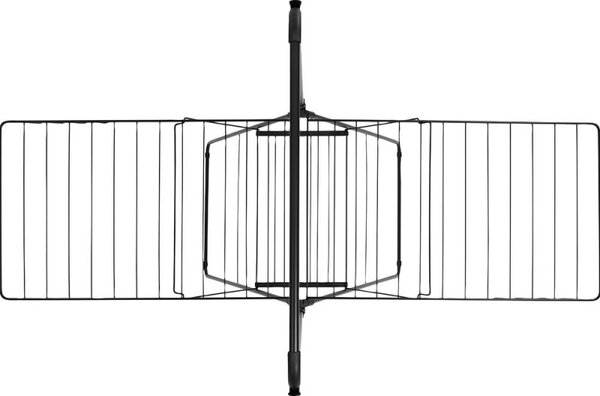 Сушилник за дрехи Brabantia Hangon 1004171, 25 м, 8 закачалки, Заключване за деца, Допълнителен прът, Черен