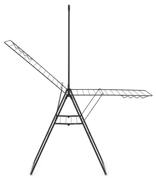 Сушилник за дрехи Brabantia Hangon 1004171, 25 м, 8 закачалки, Заключване за деца, Допълнителен прът, Черен