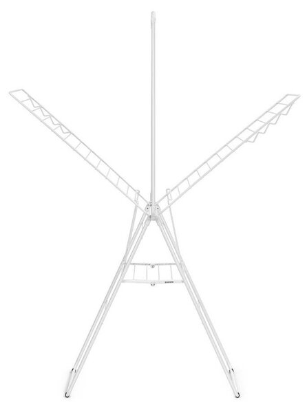 Сушилник за дрехи Brabantia Hangon 1004170, 25 м, 8 закачалки, Заключване за деца, Допълнителен прът, Бял