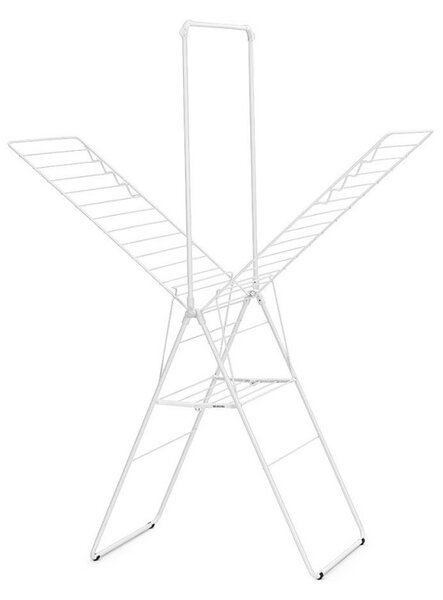 Сушилник за дрехи Brabantia Hangon 1004170, 25 м, 8 закачалки, Заключване за деца, Допълнителен прът, Бял