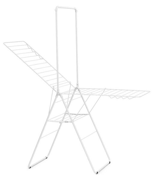 Сушилник за дрехи Brabantia Hangon 1004170, 25 м, 8 закачалки, Заключване за деца, Допълнителен прът, Бял