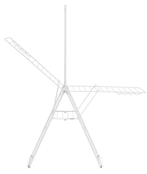 Сушилник за дрехи Brabantia Hangon 1004170, 25 м, 8 закачалки, Заключване за деца, Допълнителен прът, Бял