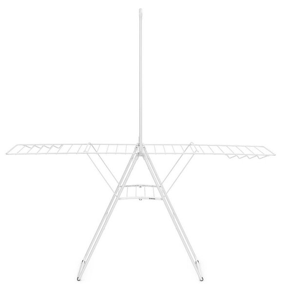Сушилник за дрехи Brabantia Hangon 1004170, 25 м, 8 закачалки, Заключване за деца, Допълнителен прът, Бял