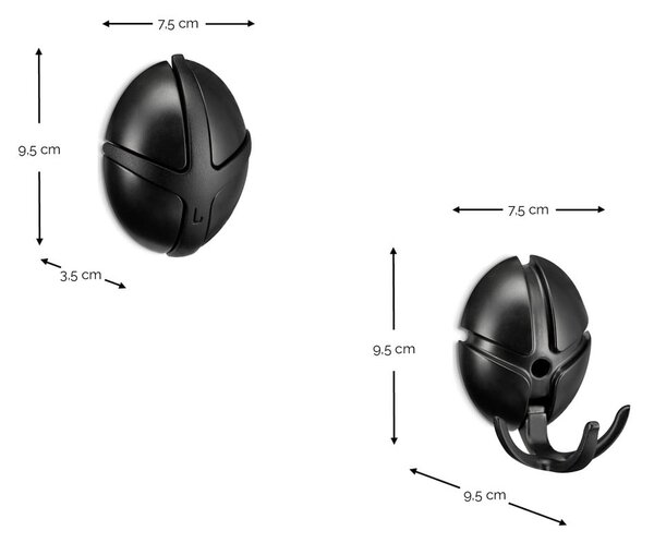 Светлорозова кука за стена Tick - Spinder Design