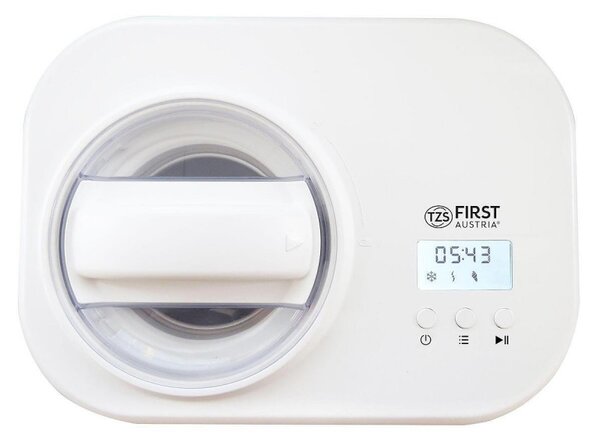 Машина за сладолед и кисело мляко First Austria FA-5105, 100W, 1 л, Ледогенератор, Компресор, Бял