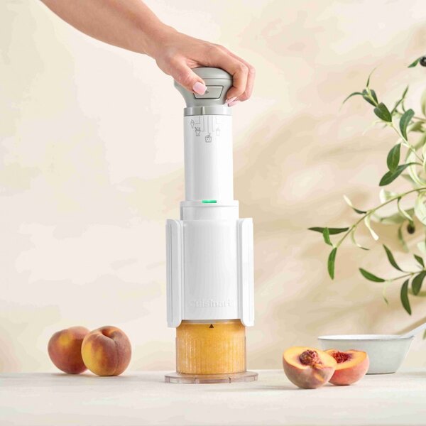 Машина за сладолед Cuisinart Freeze Wand ICEFD10E, 250W, 240 мл, 5 програми, Без BPA, Тиха работа, Бял