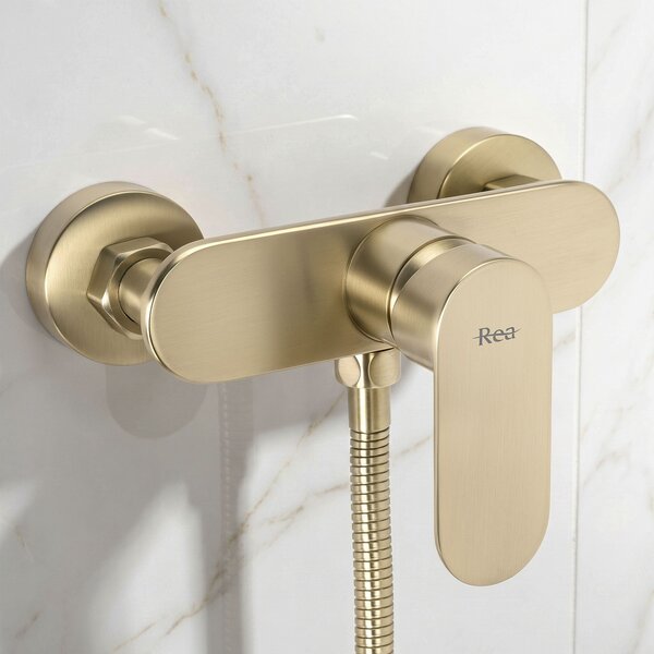 Смесител за душ Rea DROP Brush Gold