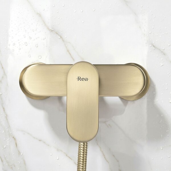 Смесител за душ Rea DROP Brush Gold