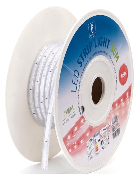Aigostar - LED лента LED/350W/230V 50m червена IP65