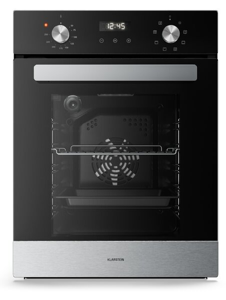 Klarstein Вградена фурна Verosteel | 45 см | 49 литра | енергиен клас A | 2000 W | черна