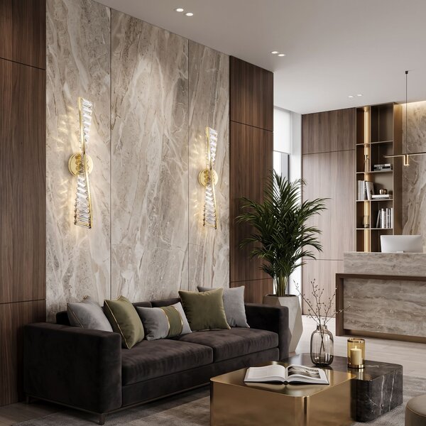 СТЕНЕН LED АПЛИК APP1951-W 50 cm GOLD
