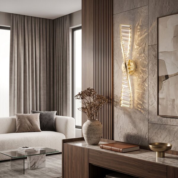 СТЕНЕН LED АПЛИК APP1951-W 50 cm GOLD