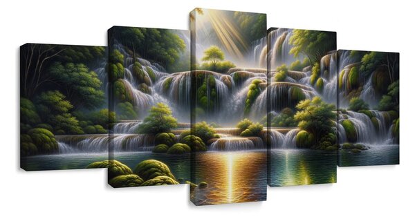 Картина от 5 части – Блестящи водопади