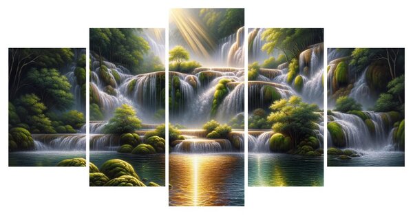 Картина от 5 части – Блестящи водопади