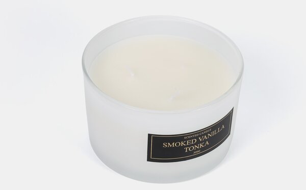 Sinsay - Ароматизирана свещ Smoked Vanilla Tonka - бял