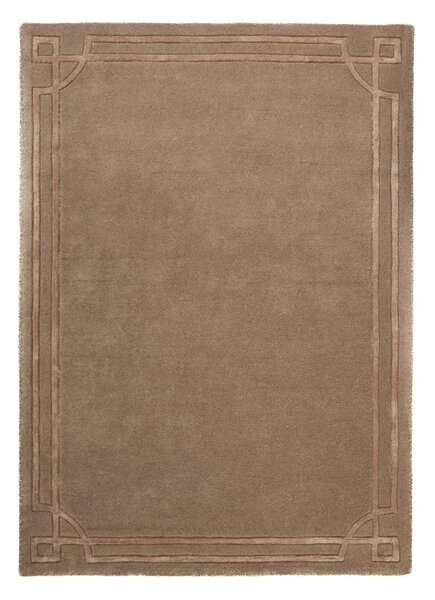 Кафяв ръчно изработен вълнен килим 200x290 cm Gatsby – Flair Rugs