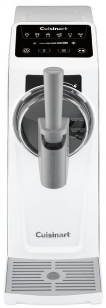 Машина за сладолед 6в1 Cuisinart Frost Fusion Ice Cream & Slushie ICE201E, 170W, 1.6 л, Интелигентно дозиране, Поддържане на темп, Компресор, Бял