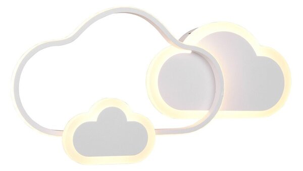 Бяла детска лампа 52x25 cm Cloudy - Reality