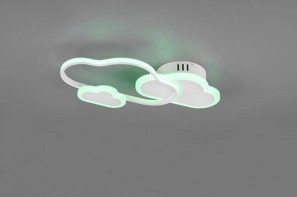 Бяла детска лампа 52x25 cm Cloudy - Reality