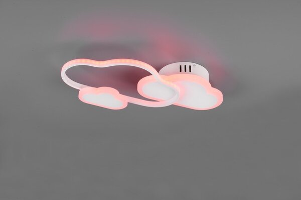 Бяла детска лампа 52x25 cm Cloudy - Reality