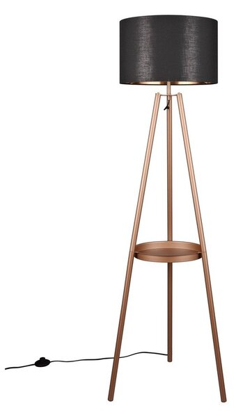 Кафява подова лампа с рафт (височина 152 cm) Colette - Reality