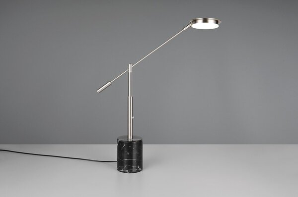 LED настолна лампа в черен и сребрист цвят (височина 65 cm) Fiore – Trio Select
