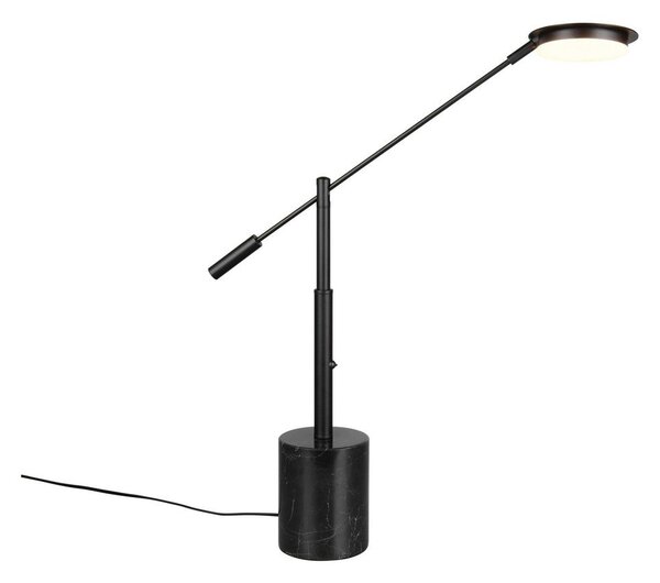 Черна LED настолна лампа (височина 65 cm) Fiore – Trio Select