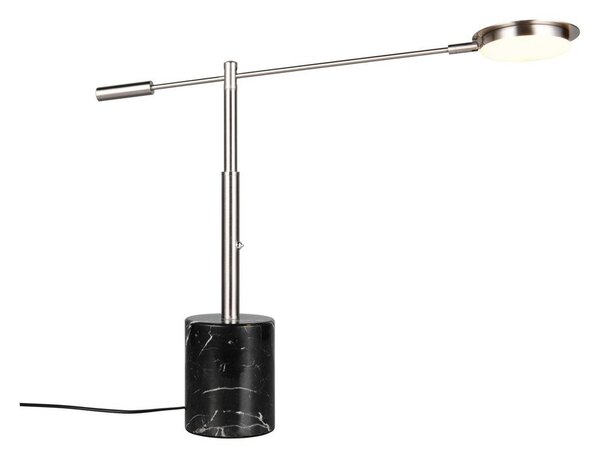 LED настолна лампа в черен и сребрист цвят (височина 65 cm) Fiore – Trio Select