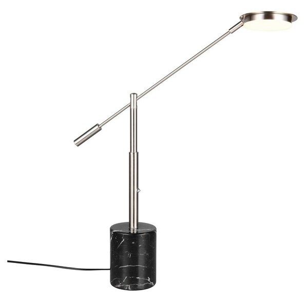 LED настолна лампа в черен и сребрист цвят (височина 65 cm) Fiore – Trio Select