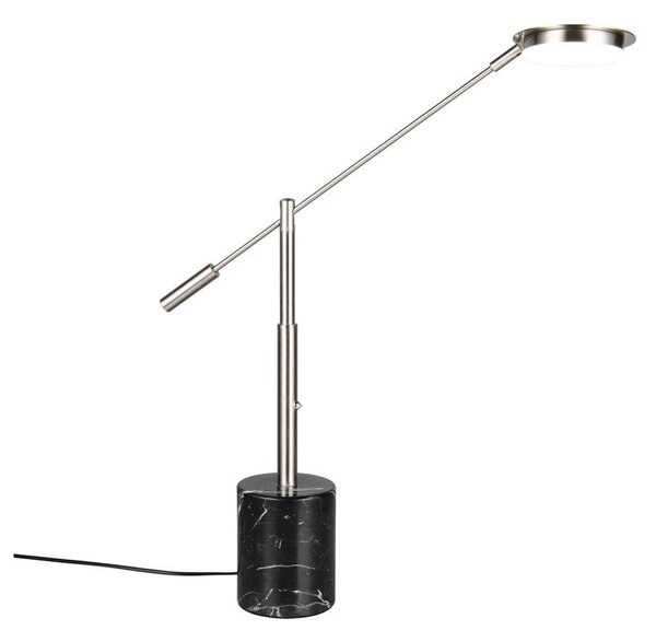LED настолна лампа в черен и сребрист цвят (височина 65 cm) Fiore – Trio Select