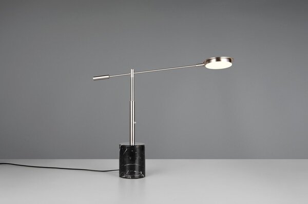 LED настолна лампа в черен и сребрист цвят (височина 65 cm) Fiore – Trio Select