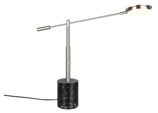 LED настолна лампа в черен и сребрист цвят (височина 65 cm) Fiore – Trio Select