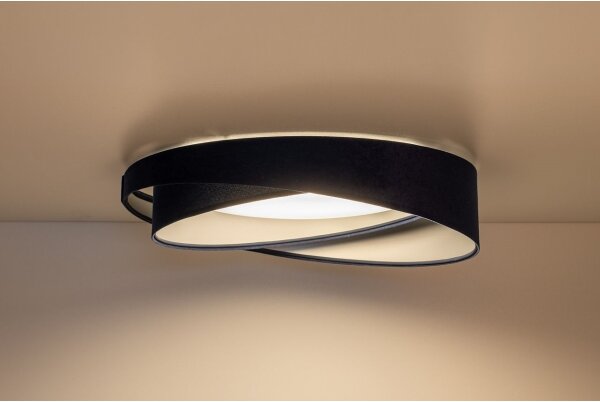 LED таванно осветително тяло GALAXY MODERN, 24 W, 230 V, Ø 55 см, синьо/сребристо