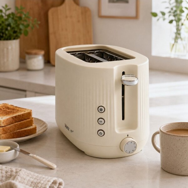 Тостер за хляб Oliver Voltz Nice OV51440PR, 700 W, 2 филийки, 7 степени, Крем