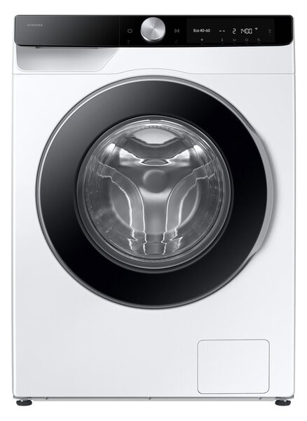 Перална машина Samsung WW10FG6U34LKU4, клас A, 10 кг капацитет, 1351 оборота в минута, свободностояща, 60cm ширина, отложен старт, DrumClean+, AI EcoBubble, StayClean чекмедже, бяла