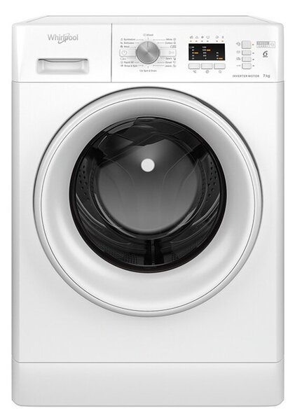 Пералня Whirlpool FFL 6238W EE, клас D, 6kg, 1200 обороти в мин, 15 програми, свободностояща, 60см ширина, бял