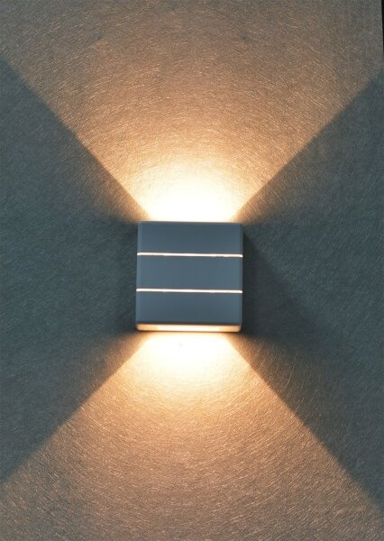 Immax 08521L - LED външно стенно осветително тяло LUXLINE 6W/230V 3000K IP54 бяло