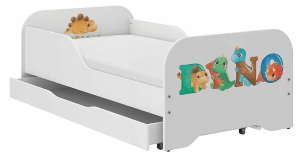 Детско легло MIKI, 160 x 80 см, с матрак и решетъчна основа – DINO KIDS
