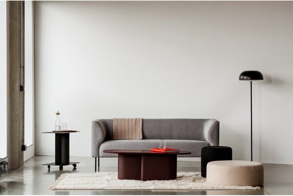 Бордо масичка за кафе с дъбов плот 50x115 cm Looi – noo.ma