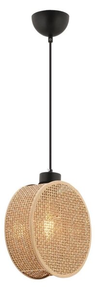 Подвесен полилей на кабел DRUM 1xE27/60W/230V кафяв