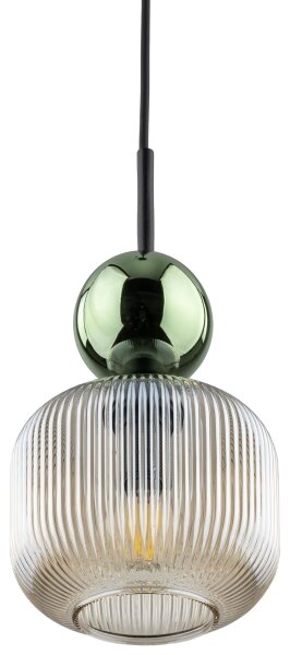 Полилей на кабел SOPHIA 1xE14/10W/230V черен/зелен/димно бежов