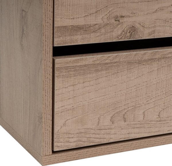 Отворен модулен шкаф от декор от дъб в естествен цвят 60x180x45 cm Modular – Casa Selección